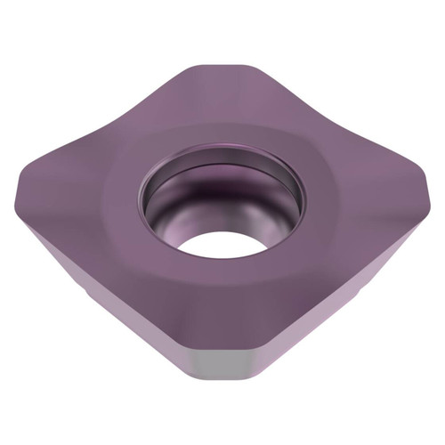 Seco Tools 03277492 |SEEX1505AFN-M12 0.625" Inscribed Circle Diameter x 0.059" Corner Radius x 0.219" Thickness 4 Cutting Edge Carbide Face Milling Insert