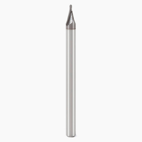 Seco Tools 00023267 | 915L008 0.80mm Diameter x 3.00mm Shank x 0.40mm Corner Radius x 40.00mm OAL x 20 Degree Helix Angle 2 Flute MEGA Coated Carbide Ball End Mill