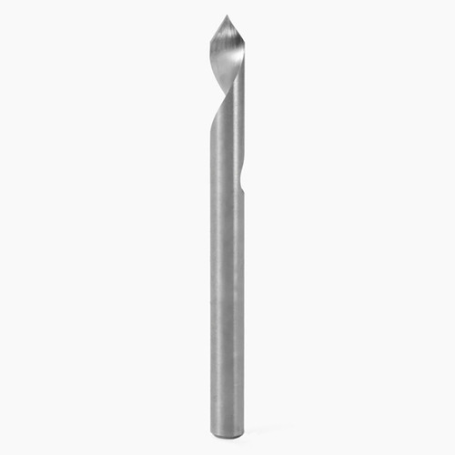 Seco Tools 00029396 | 29060 0.20mm Diameter x 6.00mm Shank x 50.00mm OAL x 30 Degree Helix Angle 1 Flute Uncoated Carbide Engraving Cutter