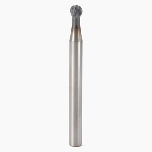 Seco Tools 00040371 | 160120 12.00mm Diameter x 12.00mm Shank x 6.00mm Corner Radius x 125.00mm OAL x 15 Degree Helix Angle 4 Flute MEGA Coated Carbide Ball End Mill
