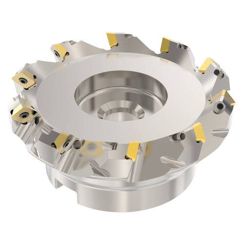 Seco Tools 02422233 | R220.53-0063-09-6A 63.00mm Diameter x 40.00mm Functional Length x 45 Degree Cutting Edge Angle Indexable Chamfer & Angle Face Mill