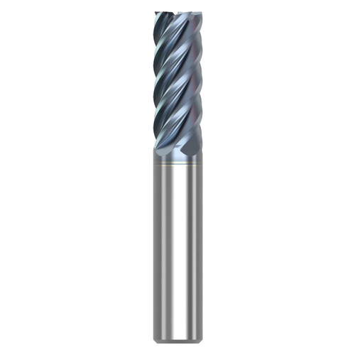 Seco Tools 10008069 | S545.750D2S.0Z5 HTA 0.750" Diameter x 0.750" Shank x 4.000" OAL x 45 Degree Helix Angle 5 Flute HTA Coated Carbide Square End Mill