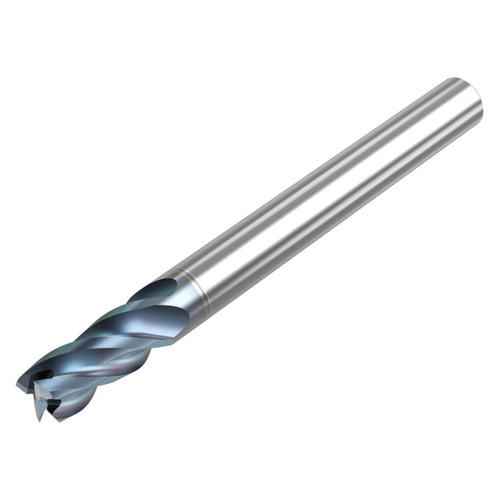 Seco Tools 10008528 | STS430.2.250D1S.0Z4 HTA 0.250" Diameter x 0.250" Shank x 2.000" OAL x 30 Degree Helix Angle 4 Flute HTA Coated Carbide Square End Mill