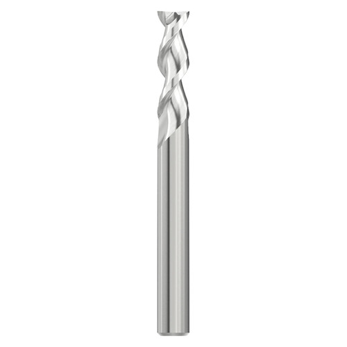 Seco Niagara Cutter 17002949 | A245.125D3S.0Z2 3.18mm Diameter x 3.18mm Shank x 38.10mm OAL x 45 Degree Helix Angle 2 Flute Uncoated Carbide Square End Mill (N61351)