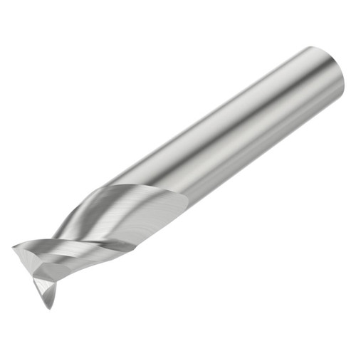 Seco Tools 17002976 | A245.500D1S.0Z2 12.70mm Diameter x 12.70mm Shank x 76.20mm OAL x 45 Degree Helix Angle 2 Flute Uncoated Carbide Square End Mill (N61378)