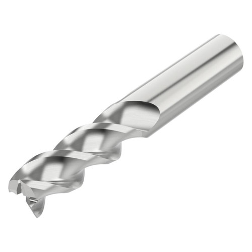 Seco Tools 17003161 | A345.500D3S.0Z3 12.70mm Diameter x 12.70mm Shank x 76.20mm OAL x 45 Degree Helix Angle 3 Flute Uncoated Carbide Square End Mill (N61563)