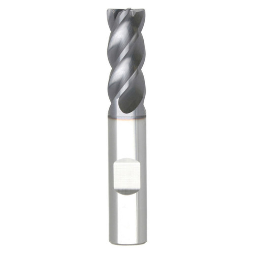 Seco Tools 03084166 | STR440.2.500D1R060.3Z4 ALTIN 0.500" Diameter x 0.500" Shank x 2.500" OAL x 40 Degree Helix Angle 4 Flute AlTiN Coated Carbide Corner Radius End Mill (N09944)