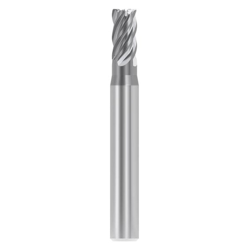 Seco Tools 03257831 | STR540.156F2R010.0Z5 ALCRN 0.156" Diameter x 0.188" Shank x 2.000" OAL x 40 Degree Helix Angle 5 Flute AlCrN Coated Carbide Corner Radius End Mill