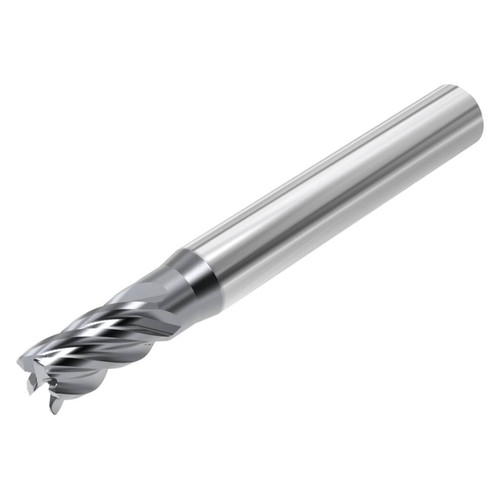 Seco Tools 03257831 | STR540.156F2R010.0Z5 ALCRN 0.156" Diameter x 0.188" Shank x 2.000" OAL x 40 Degree Helix Angle 5 Flute AlCrN Coated Carbide Corner Radius End Mill