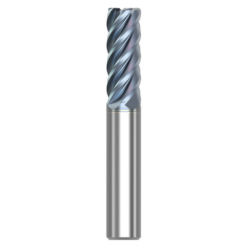 Seco Tools 10008054 | S545R.375D1R015.0Z5 HTA 0.375" Diameter x 0.375" Shank x 2.000" OAL x 45 Degree Helix Angle 5 Flute HTA Coated Carbide Corner Radius End Mill
