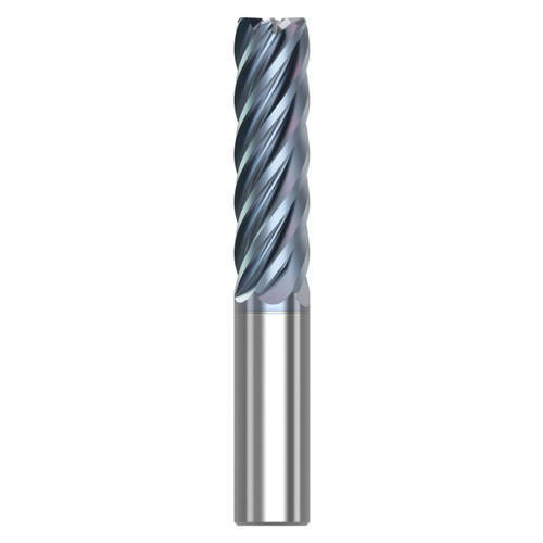 Seco Niagara Cutter 10008095 | S638R.750D3R060.0Z6 HTA 0.750" Diameter x 0.750" Shank x 5.000" OAL x 38 Degree Helix Angle 6 Flute HTA Coated Carbide Corner Radius End Mill