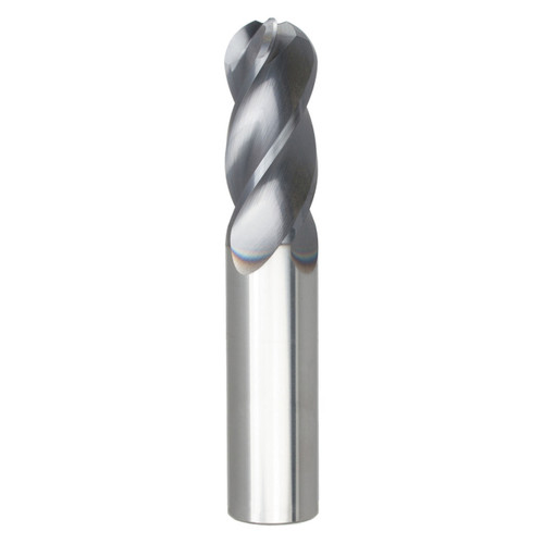 Seco Tools 03083856 | STBN430.2.375E2B.0Z4 ALTIN 0.375" Diameter x 0.375" Shank x 3.000" OAL x 30 Degree Helix Angle 4 Flute AlTiN Coated Carbide Ball End Mill (N09475)