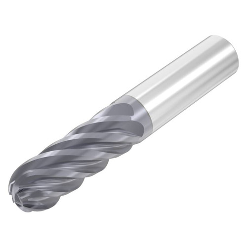 Seco Tools 03115979 | SB638.750D1B.0Z6 ALTIN 0.750" Diameter x 0.750" Shank x 3.000" OAL x 38 Degree Helix Angle 6 Flute AlTiN Coated Carbide Ball End Mill (N15427)