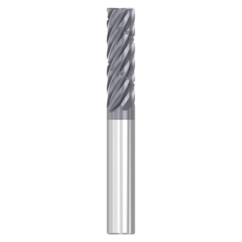 Seco Tools 03116002 | SCS738R.250D5R015.0Z7 ALTIN 0.250" Diameter x 0.250" Shank x 3.000" OAL x 38 Degree Helix Angle 7 Flute AlTiN Coated Carbide Corner Radius End Mill (N15450)