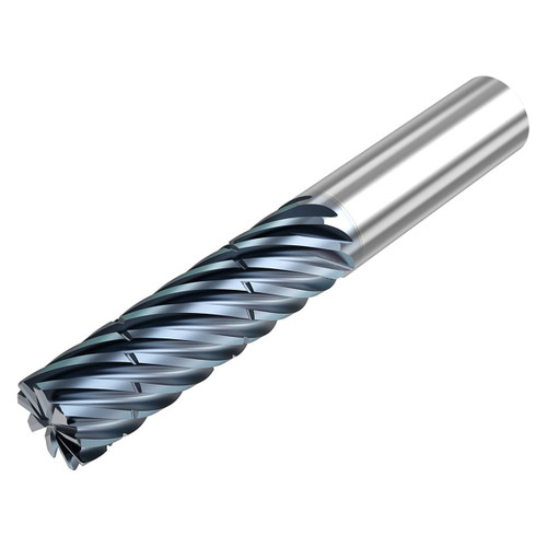 Seco Tools 10008514 | SCS938R.750D5R030.0Z9 HTA 0.750" Diameter x 0.750" Shank x 5.000" OAL x 38 Degree Helix Angle 9 Flute HTA Coated Carbide Corner Radius End Mill