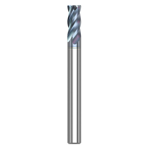 Seco Tools 10008540 | STR430.2.250D2R020.0Z4 HTA 0.250" Diameter x 0.250" Shank x 2.500" OAL x 30 Degree Helix Angle 4 Flute HTA Coated Carbide Corner Radius End Mill