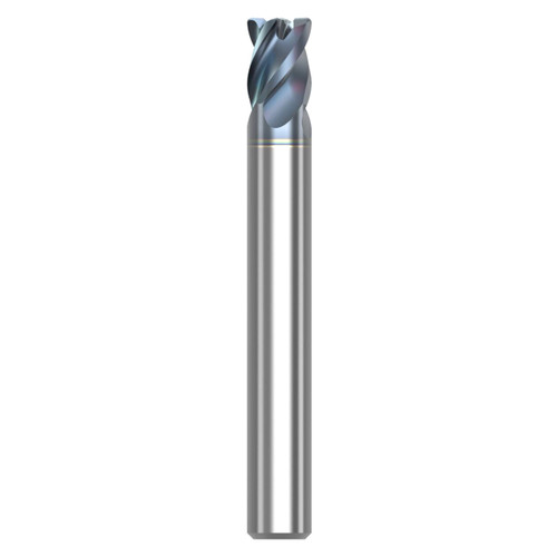 Seco Tools 10008564 | STR440.2.250D1R020.0Z4 HTA 0.250" Diameter x 0.250" Shank x 2.000" OAL x 40 Degree Helix Angle 4 Flute HTA Coated Carbide Corner Radius End Mill