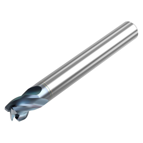 Seco Tools 10008564 | STR440.2.250D1R020.0Z4 HTA 0.250" Diameter x 0.250" Shank x 2.000" OAL x 40 Degree Helix Angle 4 Flute HTA Coated Carbide Corner Radius End Mill