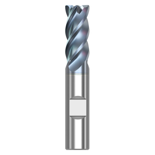 Seco Tools 10008574 | STR440.2.500D1R030.3Z4 HTA 0.500" Diameter x 0.500" Shank x 2.500" OAL x 40 Degree Helix Angle 4 Flute HTA Coated Carbide Corner Radius End Mill