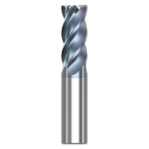 Seco Tools 10008587 | STR440.2.750D2R120.0Z4 HTA 0.750" Diameter x 0.750" Shank x 4.000" OAL x 40 Degree Helix Angle 4 Flute HTA Coated Carbide Corner Radius End Mill