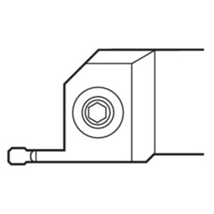 Seco Tools 00087626 | CFIR07503B 9.00mm Maximum Cutting Depth x 114.30mm Functional Length x 25.40mm Functional Width x 90 Degree Cutting Edge Angle Indexable Grooving Toolholder