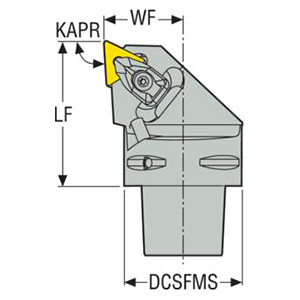 Seco Tools 02588004 | C4-DTJNL-27050-16-M 110.00mm Diameter x 50.00mm Functional Length x 27.00mm Functional Width x 93 Degree Cutting Edge Angle Modular Turning Head