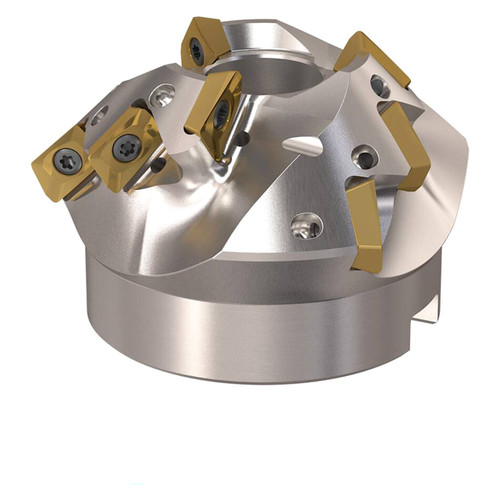 Seco Tools 02670048 | R220.49-01.38-22-XO12-45.3A 35.00mm Diameter x 22.50mm Maximum Cutting Depth x 50.00mm Functional Length x 45 Degree Cutting Edge Angle 3 Flute Indexable Chamfer End Mill