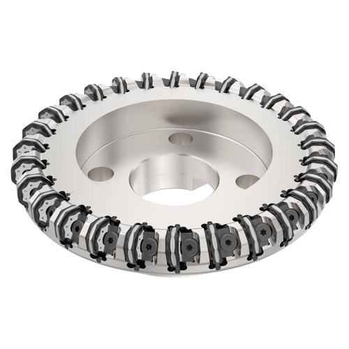 Seco Tools 02670215 | R220.48-8160-09-20M 160.00mm Diameter x 6.00mm Depth of Cut x 63.00mm Functional Length -8 Degree Rake Radial Angle Indexable Face Mill Cutter