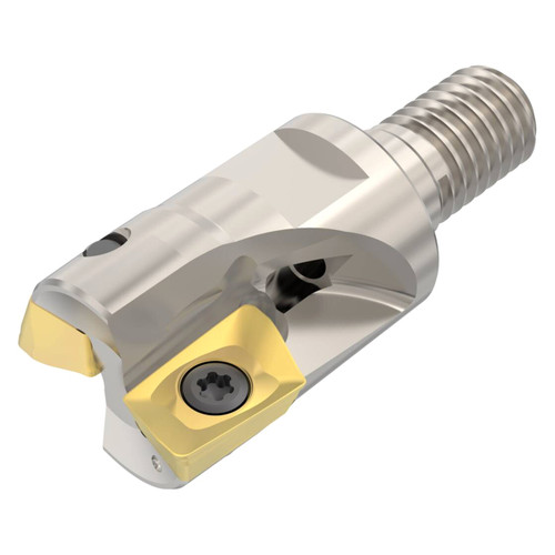 Seco Tools 02676828 | R217.69-1020.RE-12-2AN M10 Thread Size x 20.00mm Diameter x 11.00mm Maximum Cutting Depth x 28.00mm Functional Length x 2.8 Degree Rake Angle Indexable Square-Shoulder End Mill