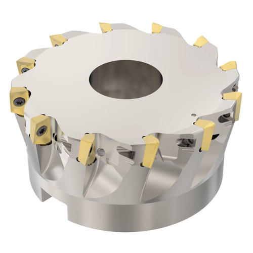 Seco Tools 02689825 | R220.69-04.00-12-12AN 101.60mm Diameter x 11.00mm Depth of Cut x 50.80mm Functional Length -4.1 Degree Rake Radial Angle Indexable Square-Shoulder Face Mill