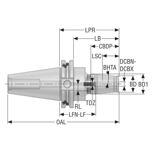 Seco Tools 02753308 | E2504560332400 44.00mm Body Diameter x 82.50mm Body length Shrink-Fit Tool Holder