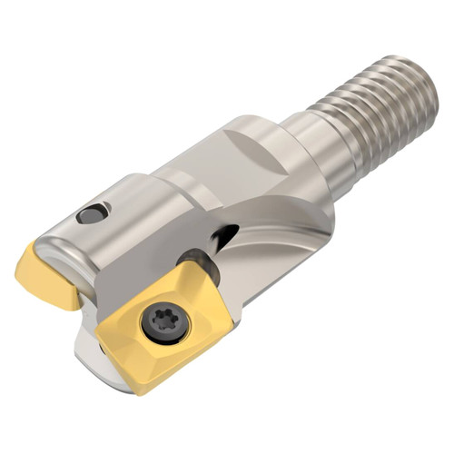 Seco Tools 02769181 | R217.69-0816.RE-10-2A M8 Thread Size x 16.00mm Diameter x 9.00mm Maximum Cutting Depth x 23.00mm Functional Length x 3.1 Degree Rake Angle Indexable Square-Shoulder End Mill