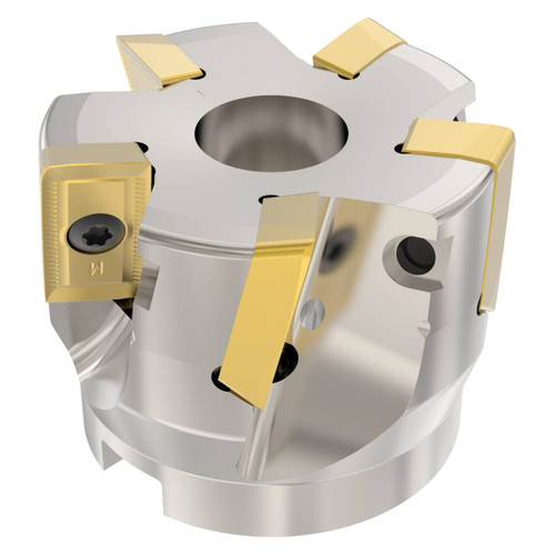 Seco Tools 02789823 | R220.90-0063-26-5AM 63.00mm Diameter x 20.00mm Depth of Cut x 50.00mm Functional Length -14 Degree Rake Radial Angle Indexable Square-Shoulder Face Mill