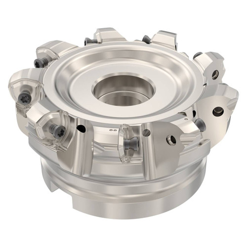 Seco Tools 02826559 | R220.21-0100-R230.9A 85.60mm Diameter x 1.80mm Depth of Cut x 50.00mm Functional Length -11 Degree Rake Radial Angle Indexable High-Feed End Mill