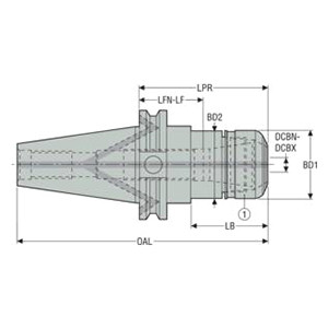 Seco Tools 02827268 | E250256723270 50.00mm Body Diameter 138.40mm OAL HP 32 Collet Chuck