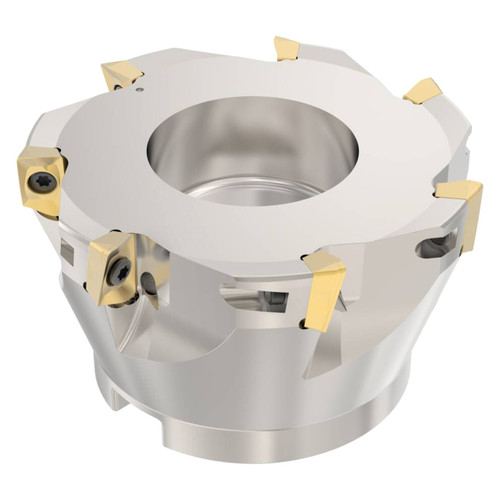 Seco Tools 02969086 | R220.69-0084-12-7AN 84.00mm Diameter x 11.00mm Depth of Cut x 50.00mm Functional Length -47 Degree Rake Radial Angle Indexable Square-Shoulder Face Mill