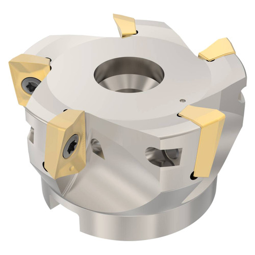 Seco Tools 02969088 | R220.69-0066-18-5AN 66.00mm Diameter x 17.00mm Depth of Cut x 40.00mm Functional Length -5.98 Degree Rake Radial Angle Indexable Square-Shoulder Face Mill