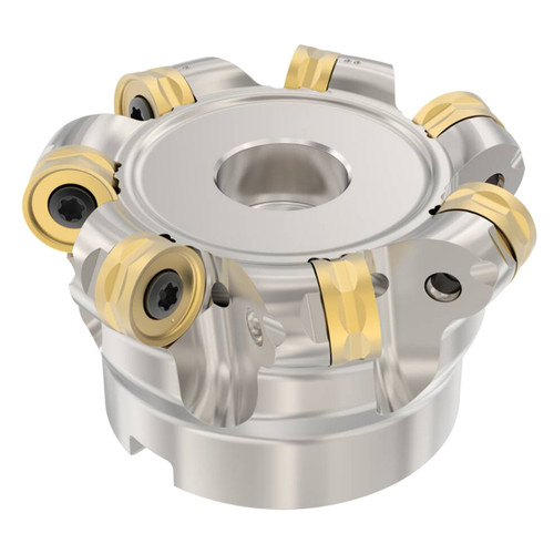 Seco Tools 03092094 | R220.28-02.50-06-7A 51.50mm Diameter x 6.00mm Depth of Cut x 38.10mm Functional Length -10 Degree Rake Radial Angle Double Sided Copy Mill Round Insert