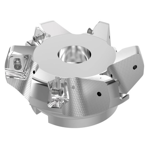 Seco Tools 03157452 | R220.56-05.00-22-6A 125.00mm Diameter x 11.00mm Depth of Cut x 63.00mm Functional Length -7 Degree Rake Radial Angle Double QuattroMill Face Mill