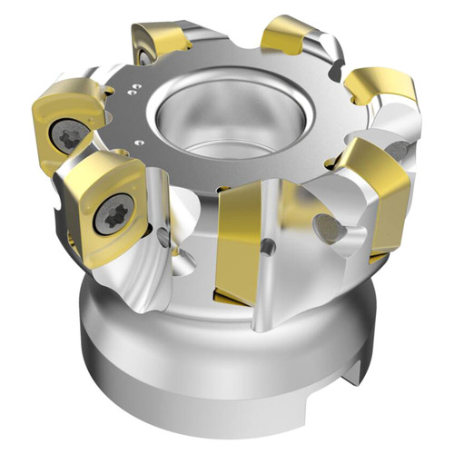 Seco Tools 03212892 | R220.21-0050-LP09.7A 37.10mm Diameter x 1.87mm Depth of Cut x 40.00mm Functional Length -8 Degree Rake Radial Angle Indexable High-Feed End Mill