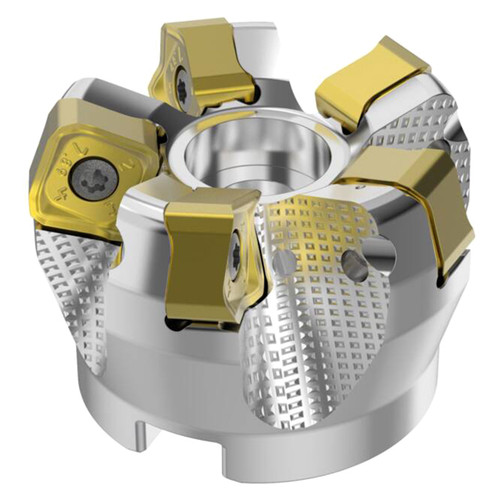 Seco Tools 03241902 | R220.56-0050-14-5A 50.00mm Diameter x 8.00mm Depth of Cut x 40.00mm Functional Length -7 Degree Rake Radial Angle Double QuattroMill Face Mill