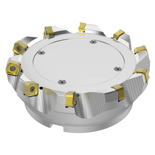 Seco Tools 03241914 | R220.56-06.00-14-10A 160.00mm Diameter x 8.00mm Depth of Cut x 63.00mm Functional Length -7 Degree Rake Radial Angle Double QuattroMill Face Mill