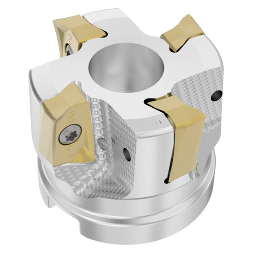 Seco Tools 03290250 | R220.64-02.00-ZO16-4A 50.80mm Diameter x 15.00mm Depth of Cut x 40.00mm Functional Length -20.1 Degree Rake Radial Angle Indexable Square-Shoulder Face Mill