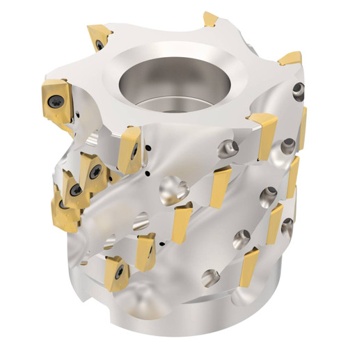 Seco Tools 10067014 | R220.69-0100-071-XO16.6A 100.00mm Diameter x 71.00mm Maximum Cutting Depth x 95.00mm Functional Length x 90 Degree Cutting Edge Angle 6 Flute Indexable Square-Shoulder End Mill