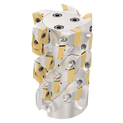 Seco Tools 10067024 | R220.69-0063-085-XO16.5SA 63.00mm Diameter x 85.00mm Maximum Cutting Depth x 108.90mm Functional Length x 90 Degree Cutting Edge Angle 5 Flute Indexable Square-Shoulder End Mill