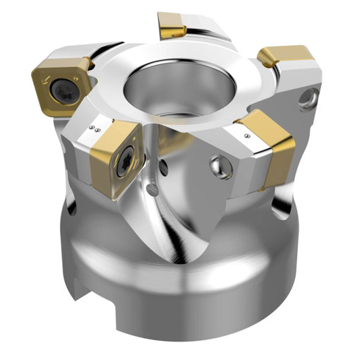 Seco Tools 10097565 | R220.21-0052-SP10.5A 35.70mm Diameter x 1.10mm Depth of Cut x 40.00mm Functional Length -4 Degree Rake Radial Angle Indexable High-Feed End Mill