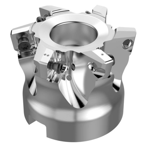 Seco Tools 10097566 | R220.21-0052-SP10.6A 35.70mm Diameter x 1.10mm Depth of Cut x 40.00mm Functional Length -4 Degree Rake Radial Angle Indexable High-Feed End Mill