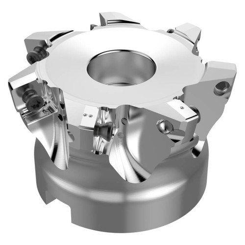 Seco Tools 10097568 | R220.21-0063-SP10.7A 46.70mm Diameter x 1.10mm Depth of Cut x 40.00mm Functional Length -4 Degree Rake Radial Angle Indexable High-Feed End Mill