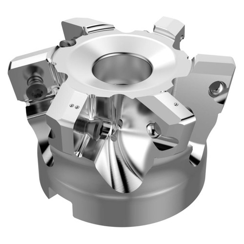 Seco Tools 10097582 | R220.21-0080-SP18.6A 50.70mm Diameter x 2.50mm Depth of Cut x 50.00mm Functional Length -4 Degree Rake Radial Angle Indexable High-Feed End Mill