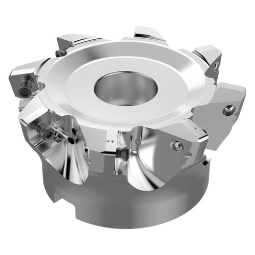 Seco Tools 10097584 | R220.21-0125-SP18.8A 95.60mm Diameter x 2.50mm Depth of Cut x 63.00mm Functional Length -4 Degree Rake Radial Angle Indexable High-Feed End Mill